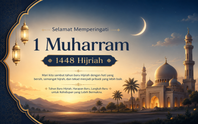 Selamat Memperingati 1 Muharram 1448 Hijriah: Momentum Hijrah Menuju Pribadi yang Lebih Baik
