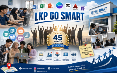 LKP Go Smart Menutup Pendataan Semester 2 dengan 45 Peserta Kursus Terdaftar di Dapodik