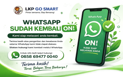 Nomor WhatsApp LKP Go Smart Sudah Kembali Aktif, Siap Melayani Anda!